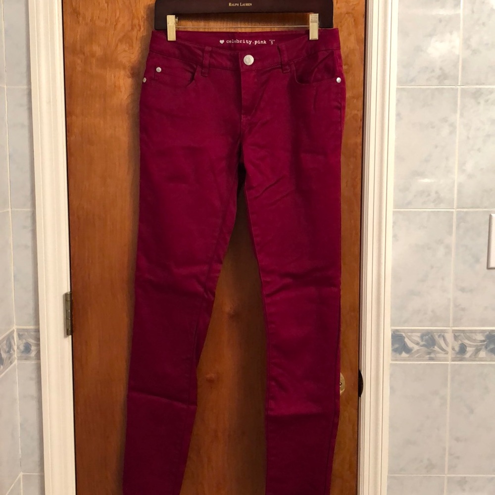 Celebrity Pink ruby red jeans size 5